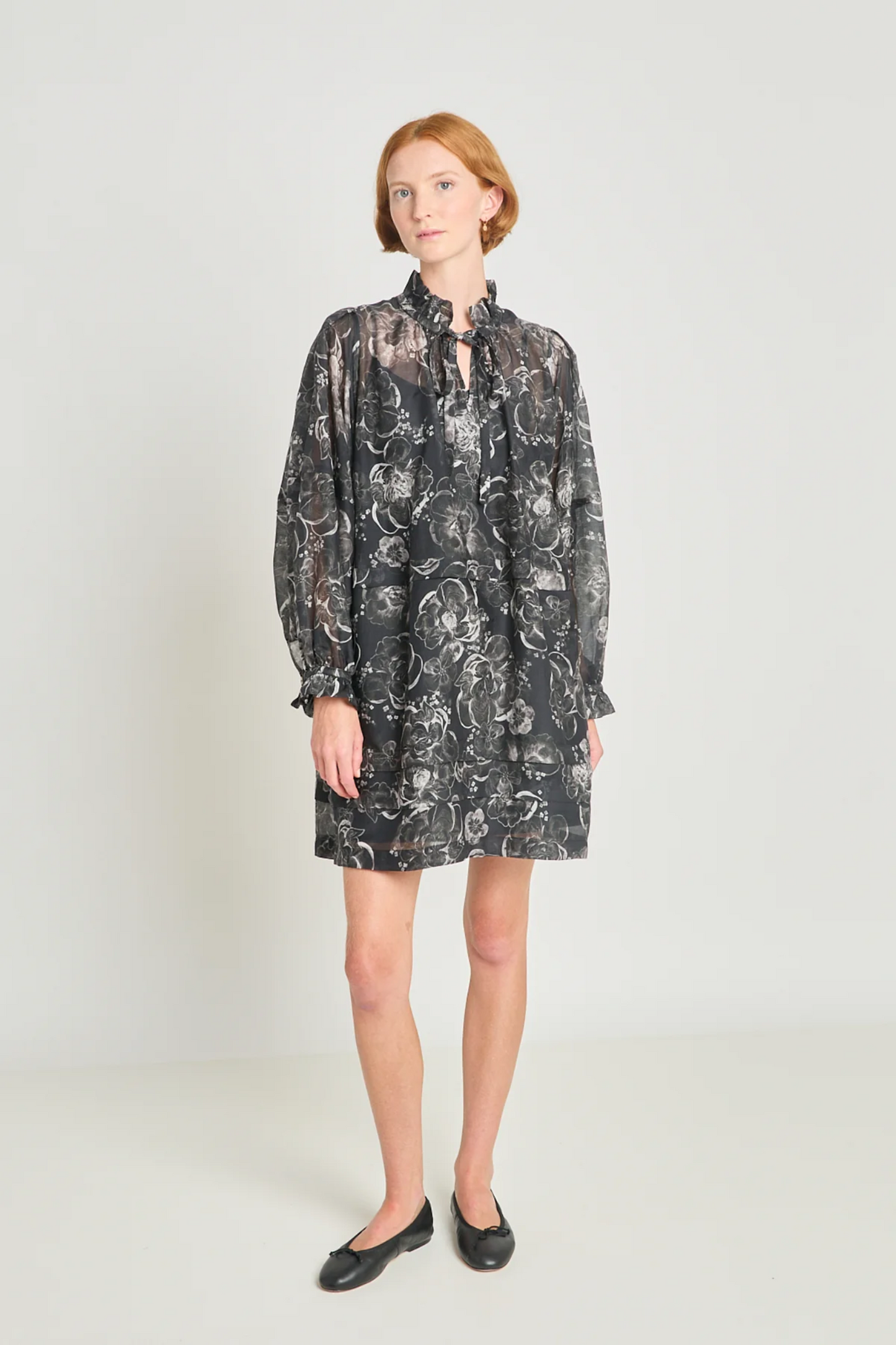Twenty-Seven Names Character Study Dress - Black Peony