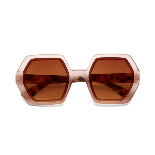 Okkia OK015 Emma Sunglasses - Pink Havana
