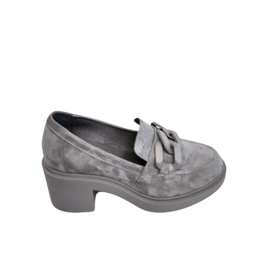 Django & Juliette Arrigo Loafers - Grey Suede