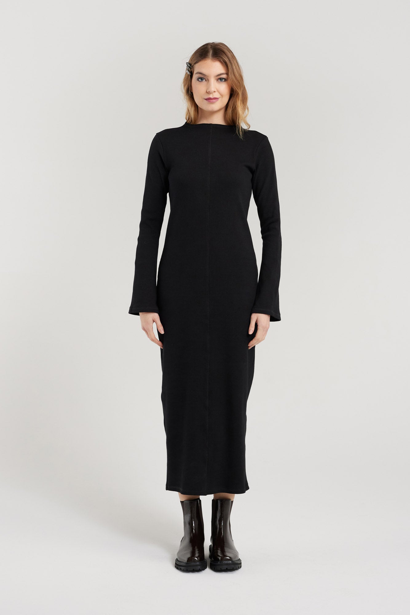 Nyne Opal Dress - Black Cotton