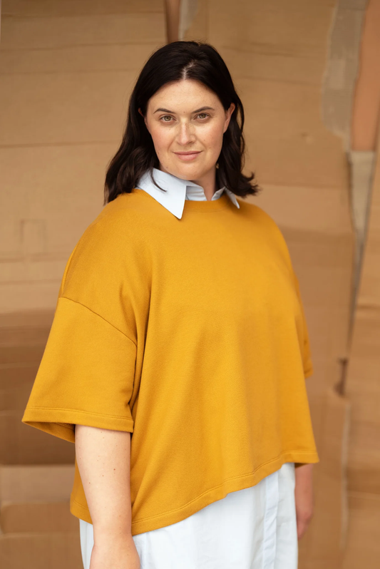 ReCreate Joy Sweatshirt Tee - Marigold