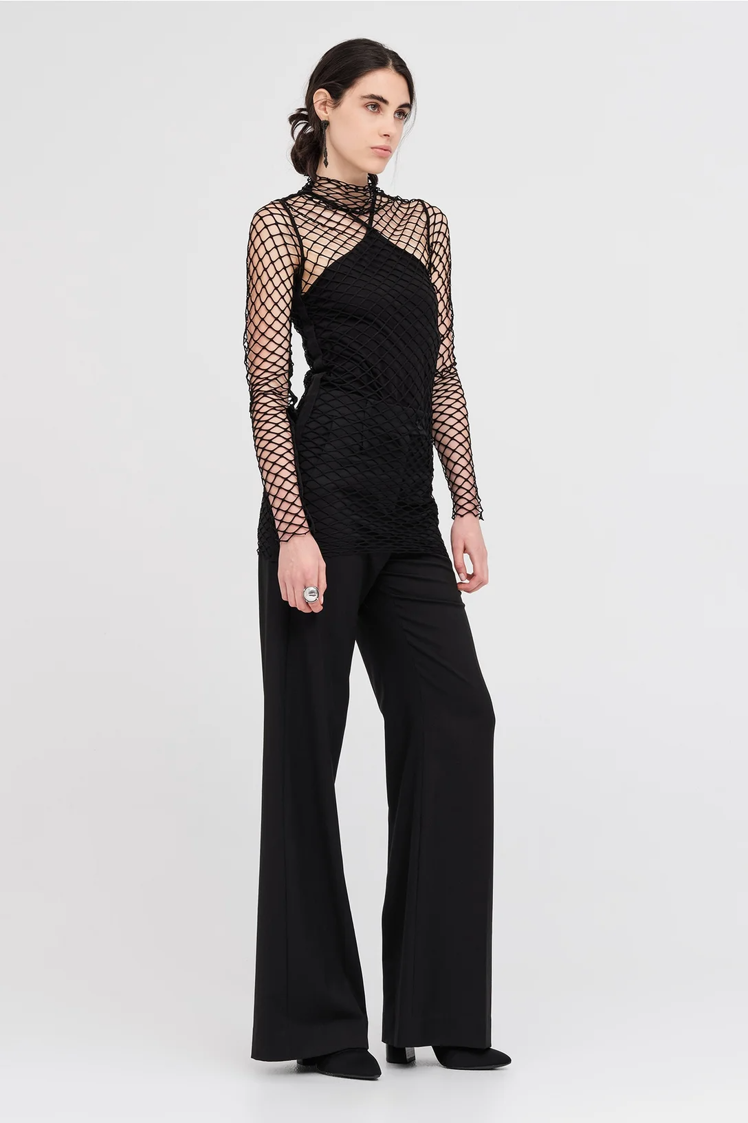 Taylor Mesh Contend Tunic - Black
