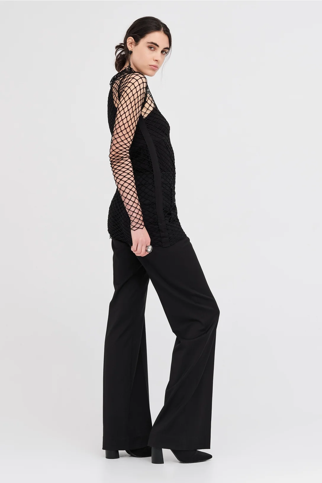 Taylor Mesh Contend Tunic - Black