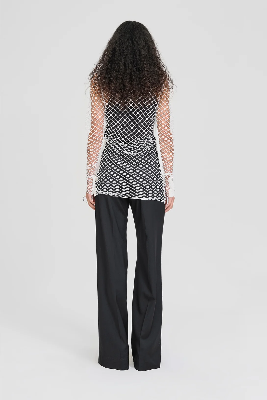 Taylor Mesh Contend Tunic - Ivory