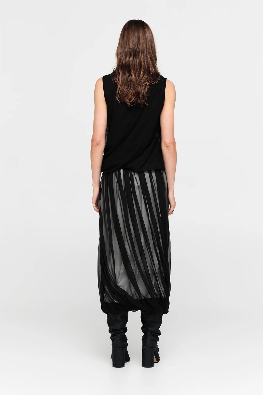 Taylor Encircle Skirt - Black/Ivory