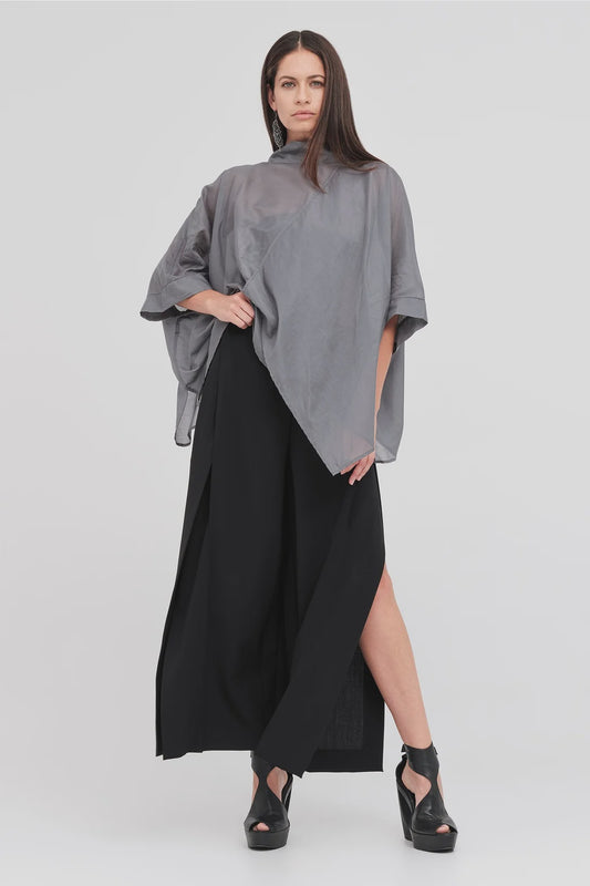 Taylor Sectaire Top - Asphalt