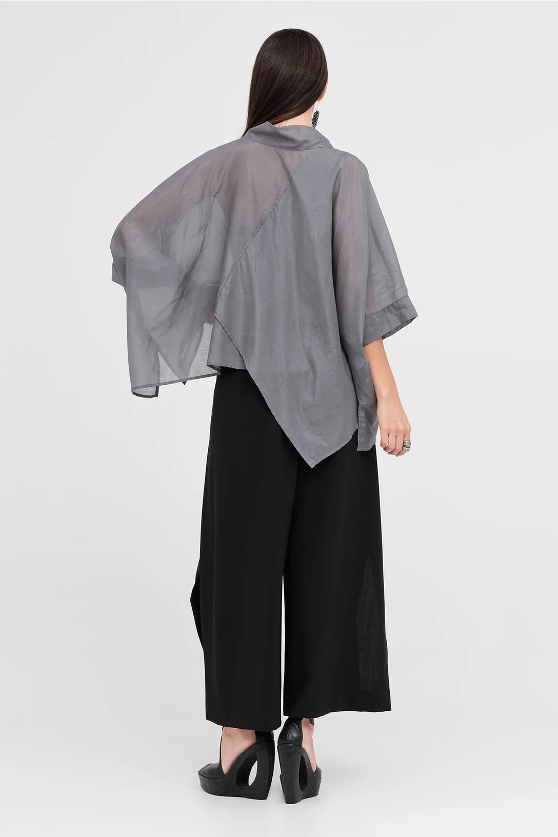 Taylor Sectaire Top - Asphalt
