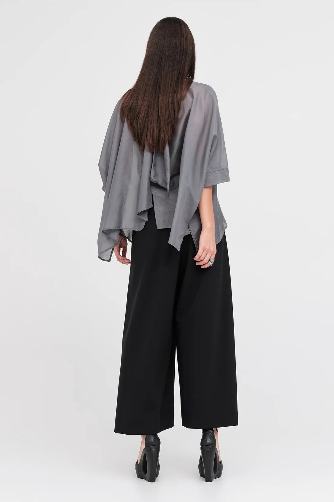 Taylor Sectaire Top - Asphalt
