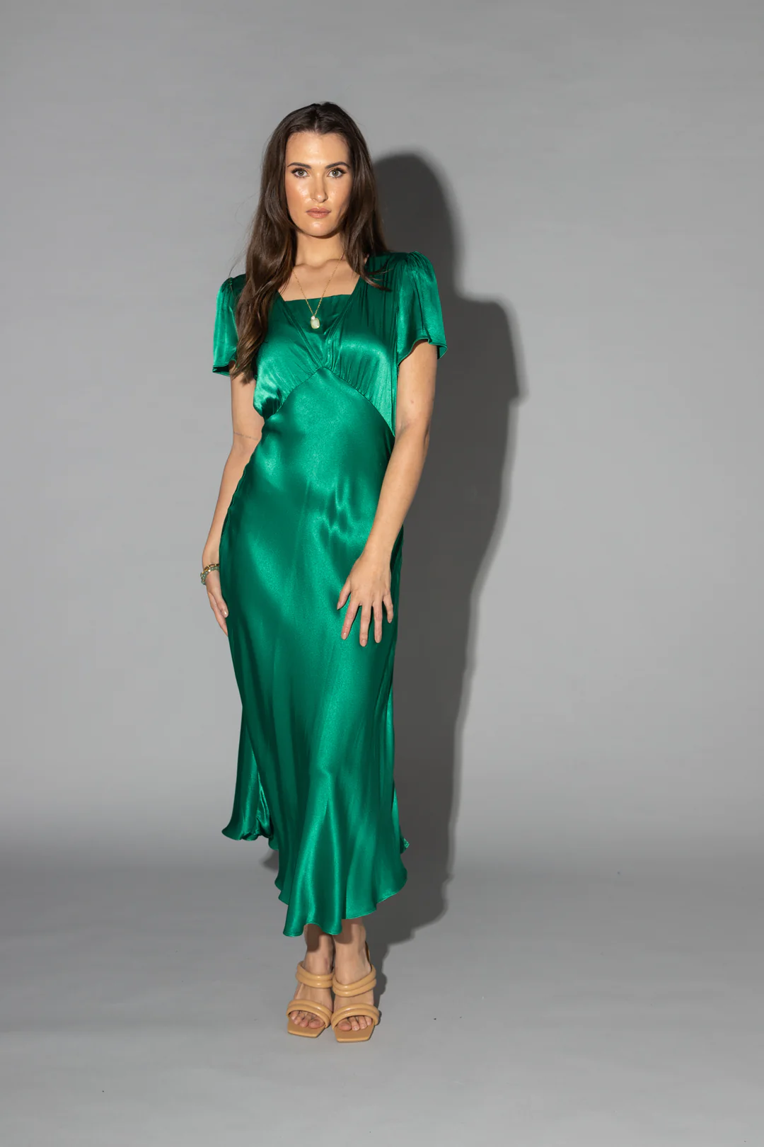 Drama The Label Alina Dress - Emerald Green