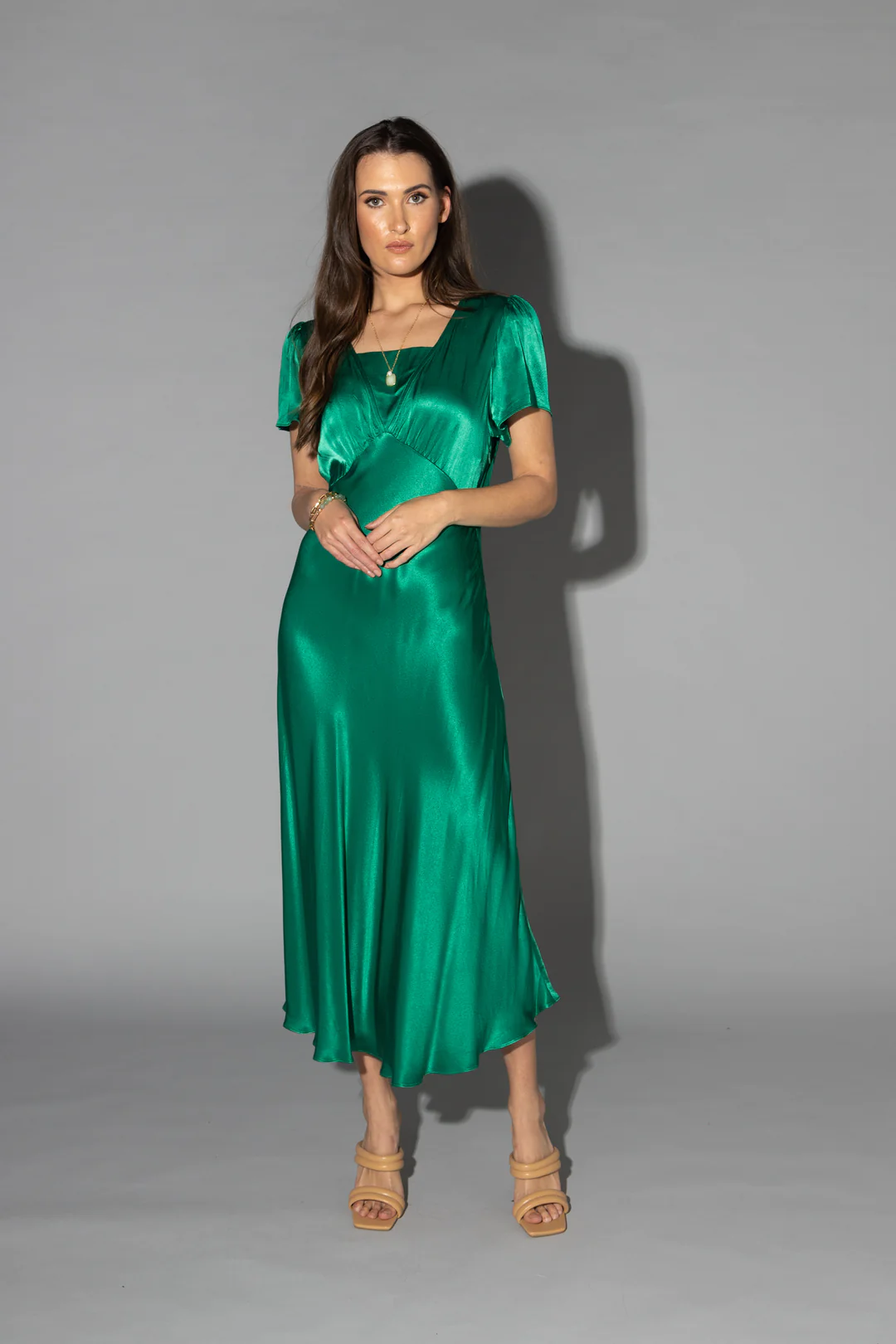 Drama The Label Alina Dress - Emerald Green