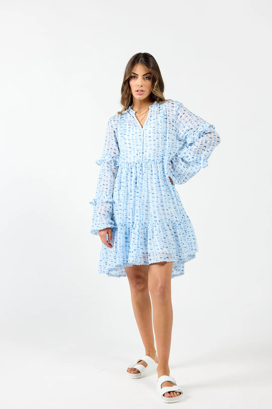 Drama The Label Mykonos Dress - Blue Water