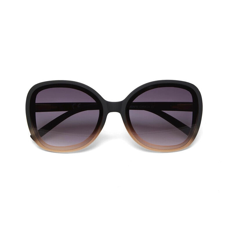 Okkia OK019 Anna Sunglasses - Black Shaded Rose/Black