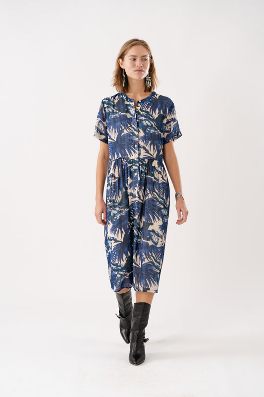 Lollys Laundry Aliya Midi Dress - Blue