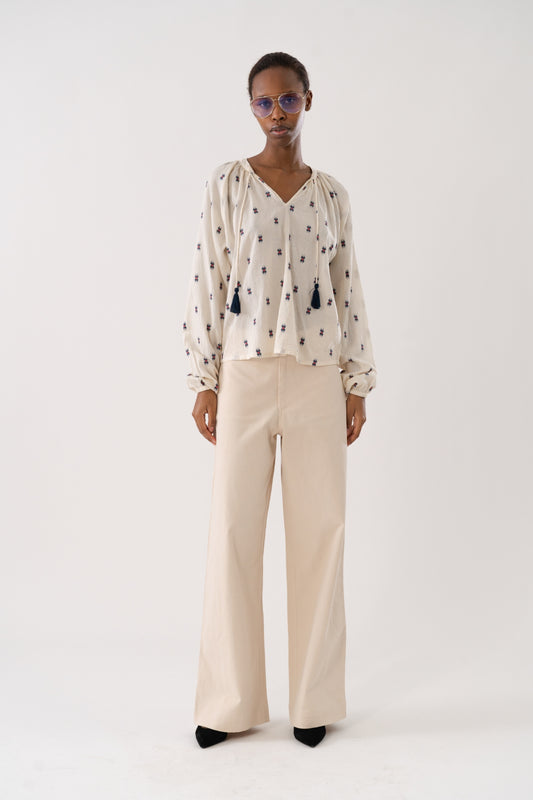 Lollys Laundry Florida Pant - Creme