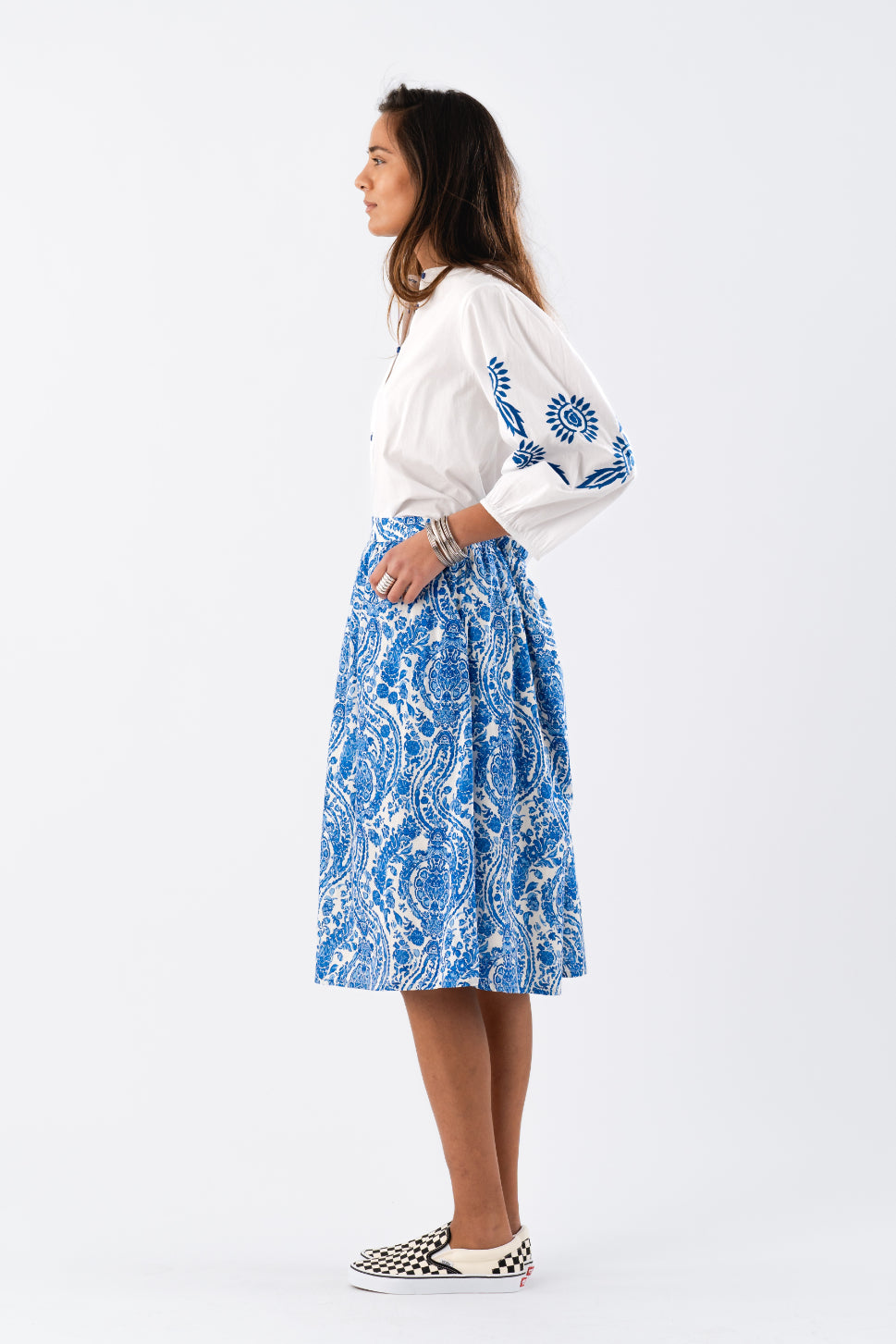 Lollys Laundry Ella Midi Skirt - Mole
