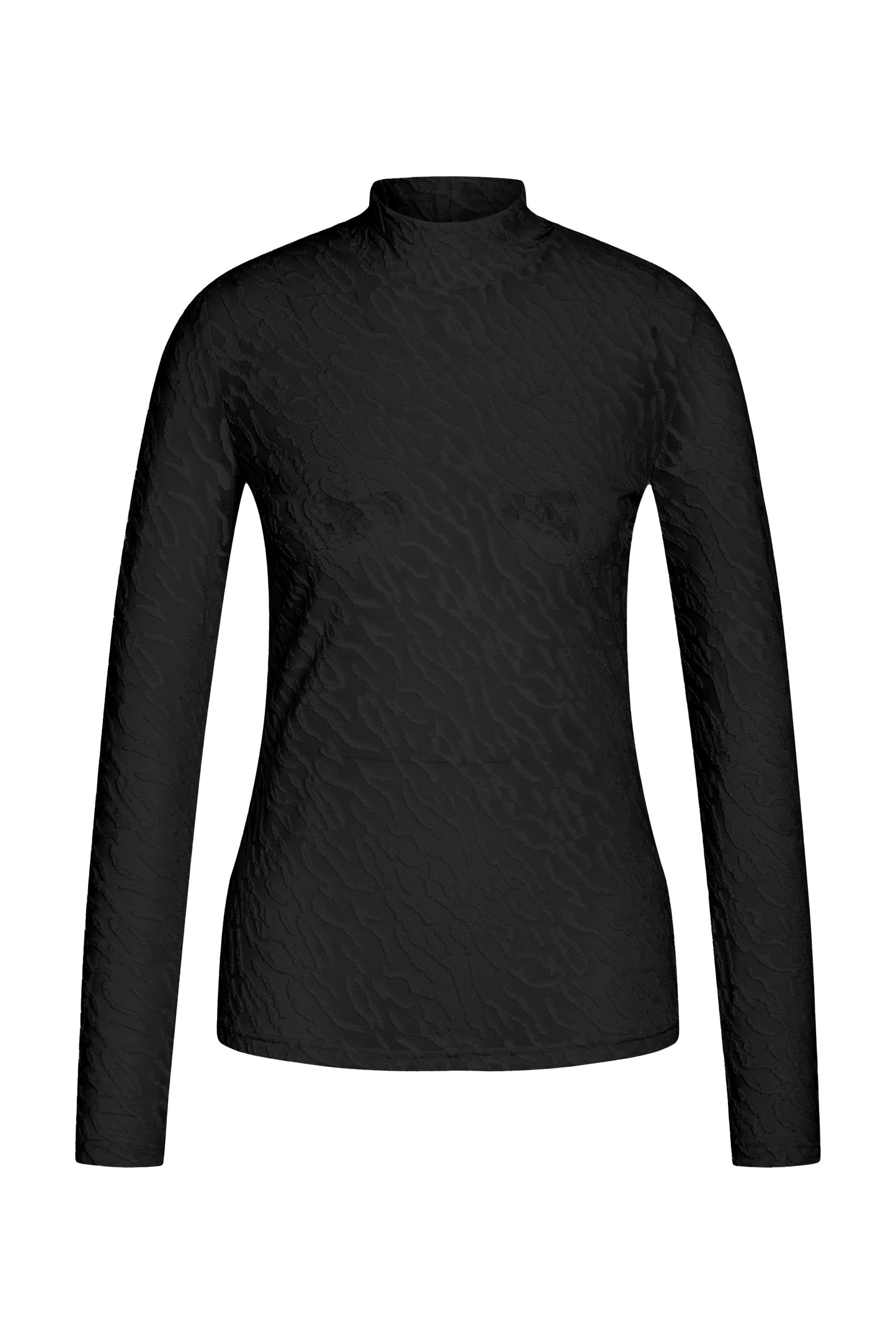 Rue de Femme Roll Neck Blouse Black (W25)