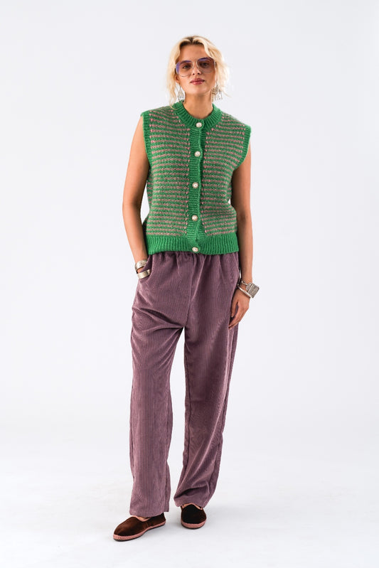 Lollys Laundry Nynne Knit Vest - Green