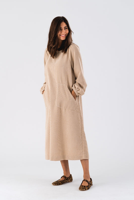 Lollys Laundry Lucas Midi Dress - Sand