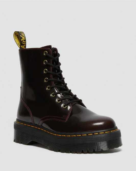 Dr Marten's Jadon 8 Zip Boot - Cherry Red