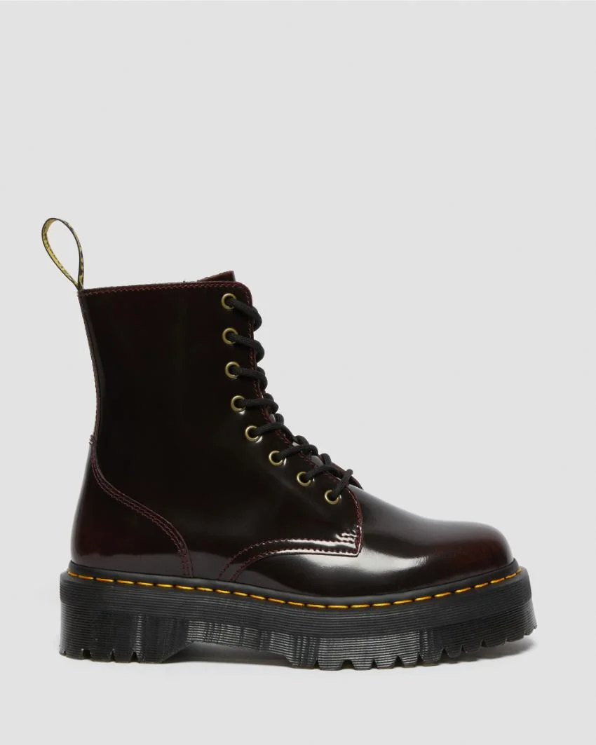 Dr Marten's Jadon 8 Zip Boot - Cherry Red