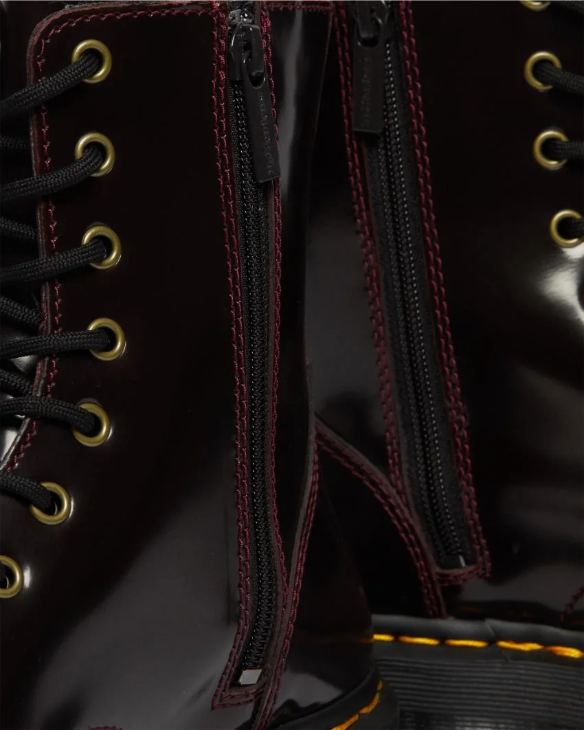 Dr Marten's Jadon 8 Zip Boot - Cherry Red