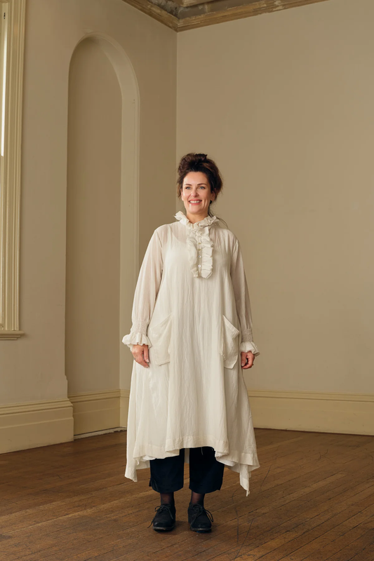 Meg Be Design Odile Tunic Silk Cotton - Cream