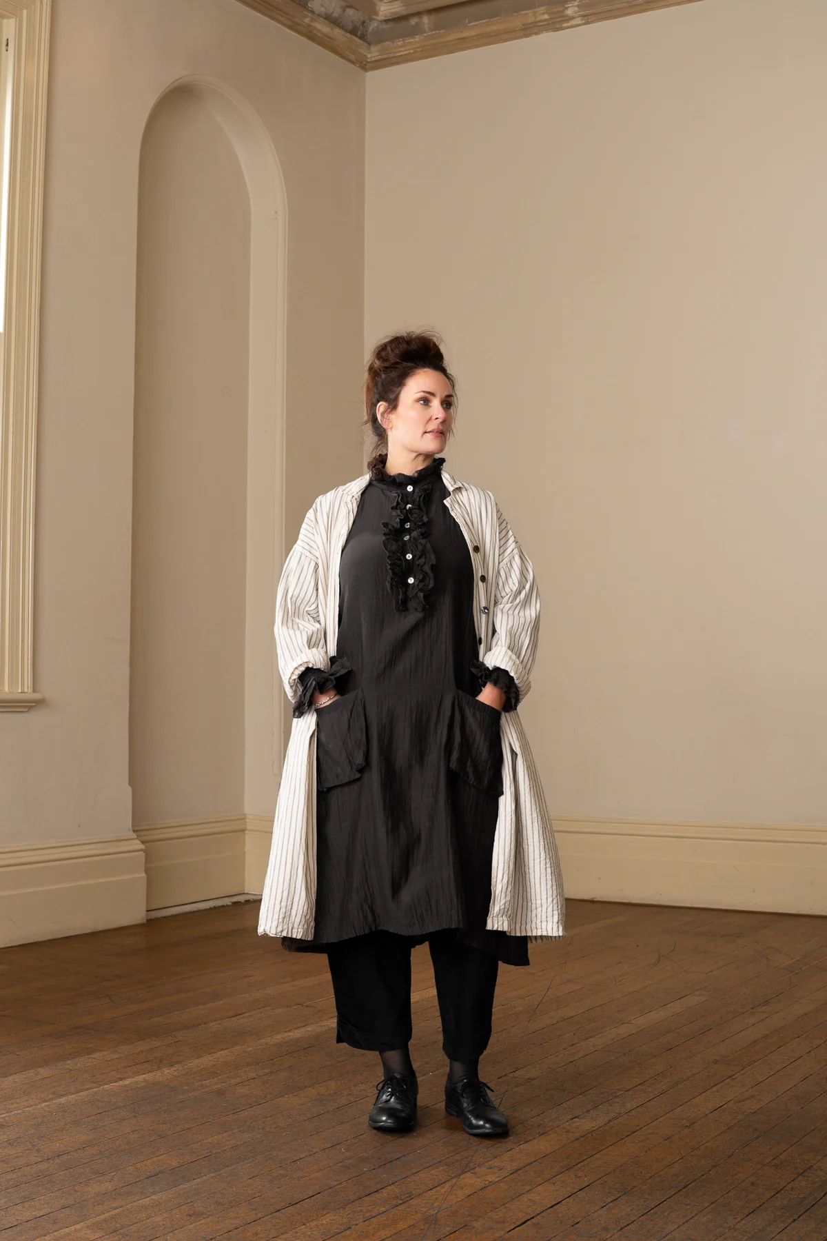 Meg Be Design Odile Tunic Silk Cotton - Black