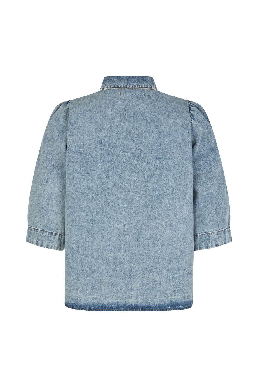 Lollys Laundry BonoLL Shirt SS - Washed Denim