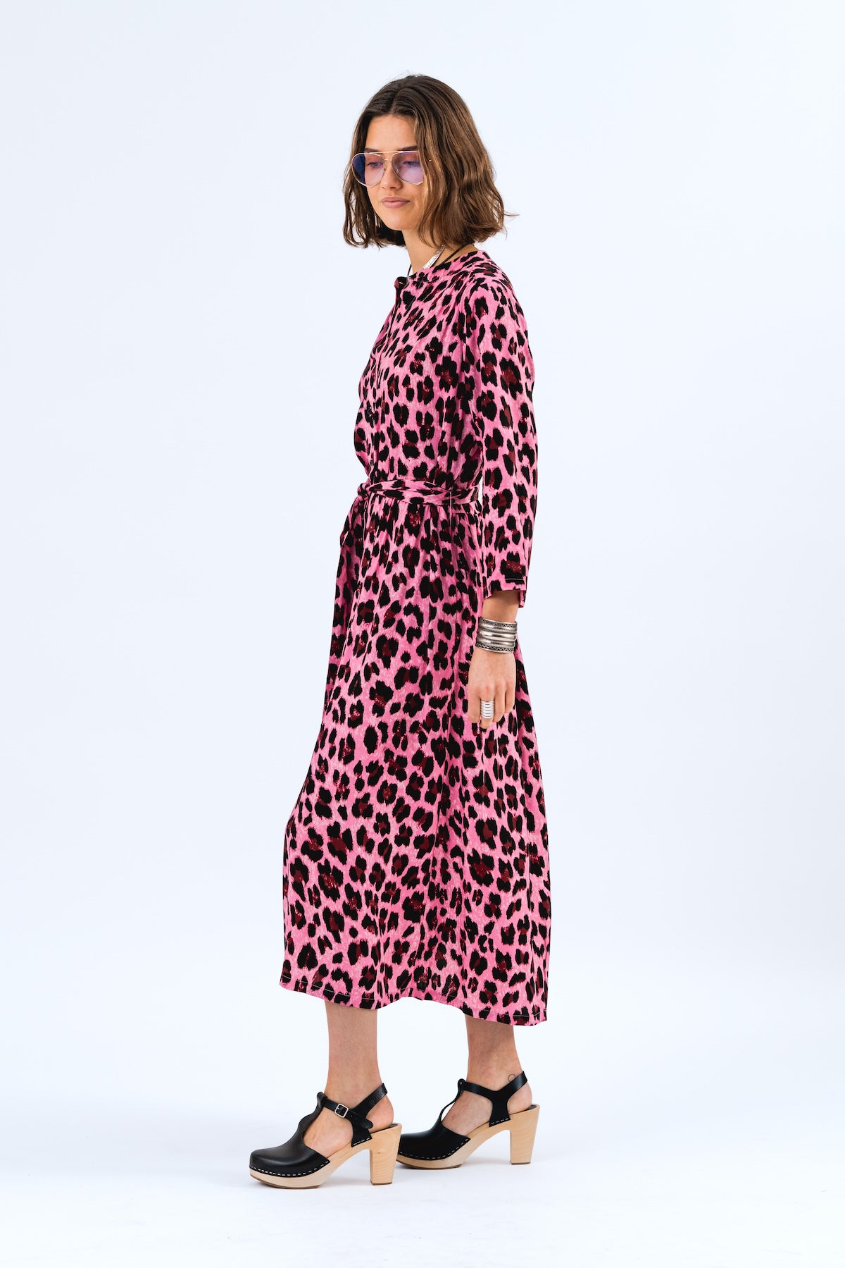 Lollys Laundry HarperLL Maxi Dress 3/4 - Neon Pink
