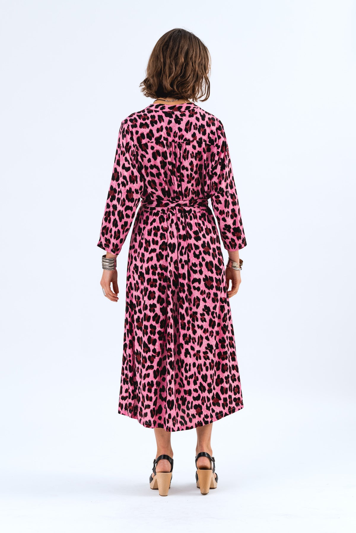 Lollys Laundry HarperLL Maxi Dress 3/4 - Neon Pink