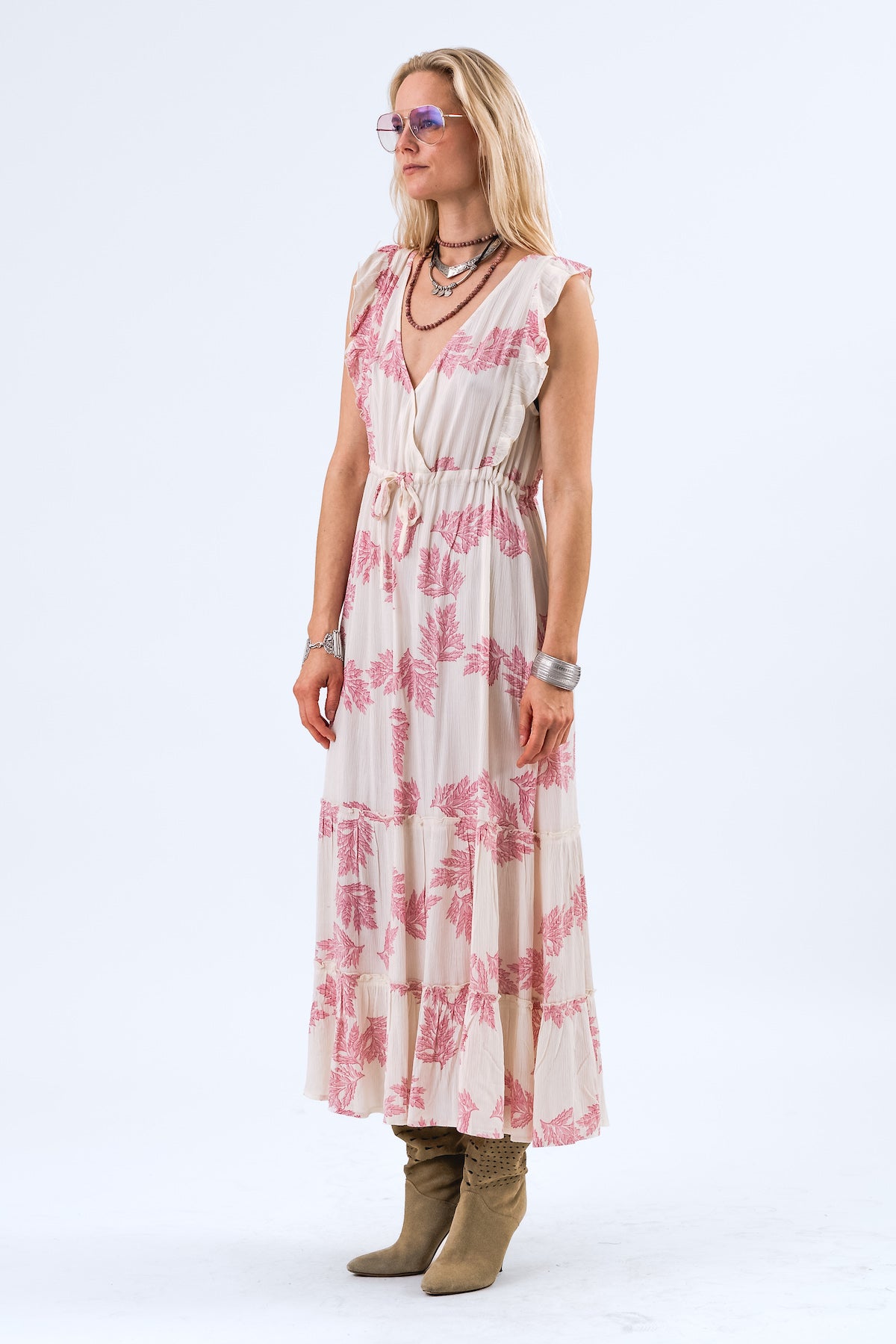 Lollys Laundry SamoLL Midi Dress SL - Pink