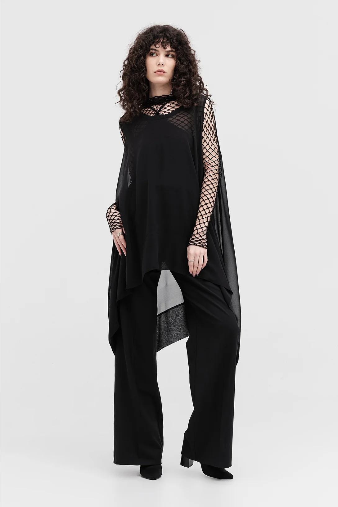 Taylor Mesh Contend Tunic - Black