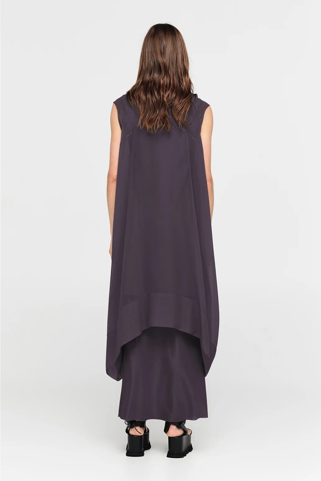 Taylor Banded Oblique Tunic - Moonscape