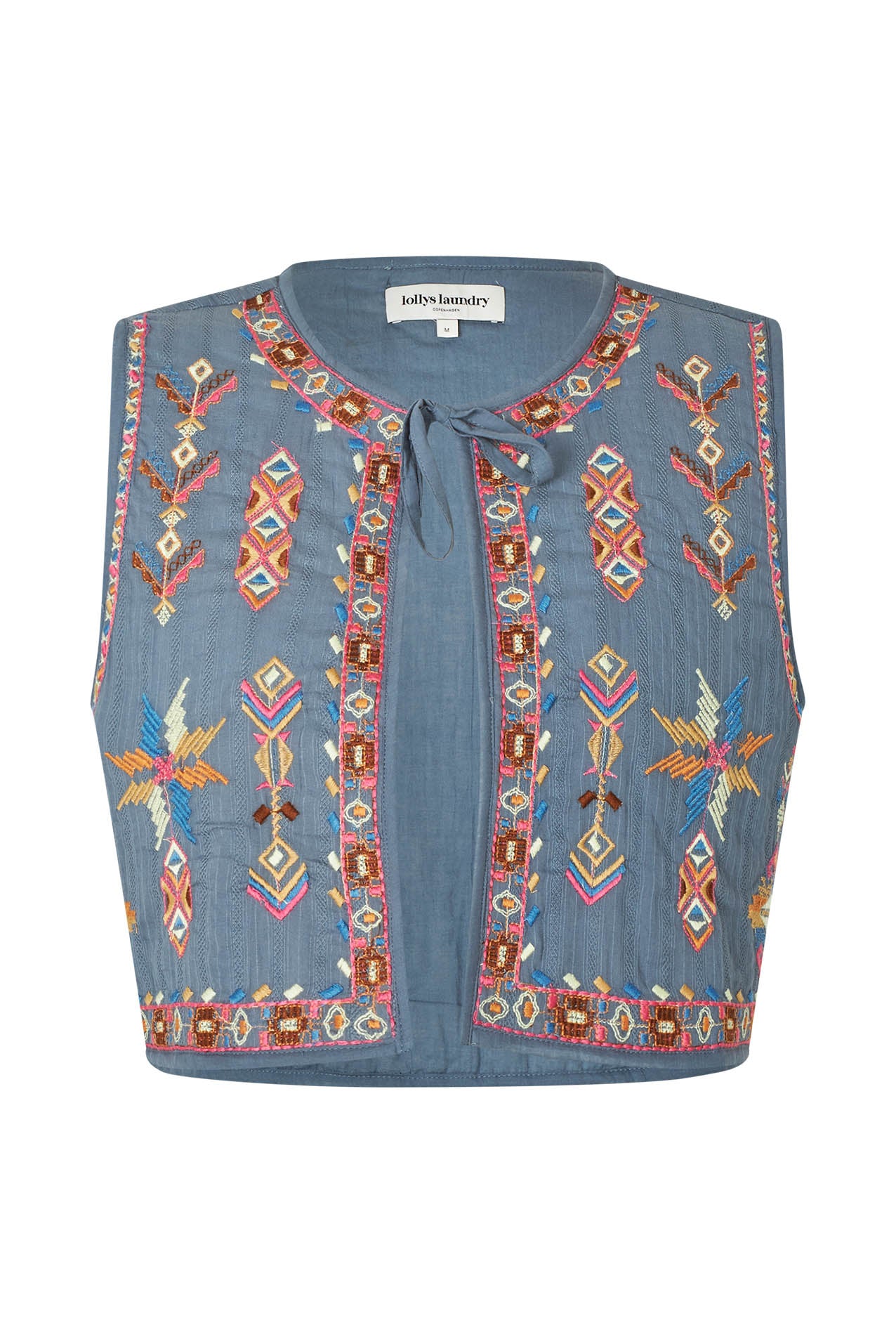 Lollys Laundry IlsaLL Vest - Dusty Blue