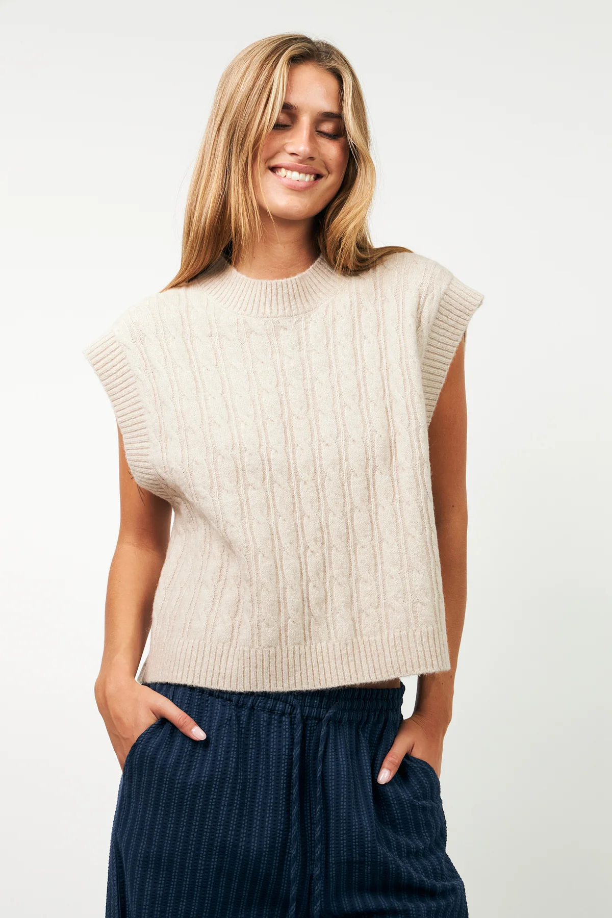 Lollys Laundry FinnLL Vest - Beige