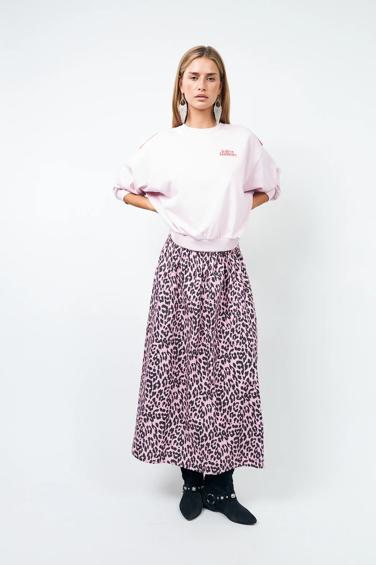 Lollys Laundry AkaneLL Maxi Skirt - Light Pink