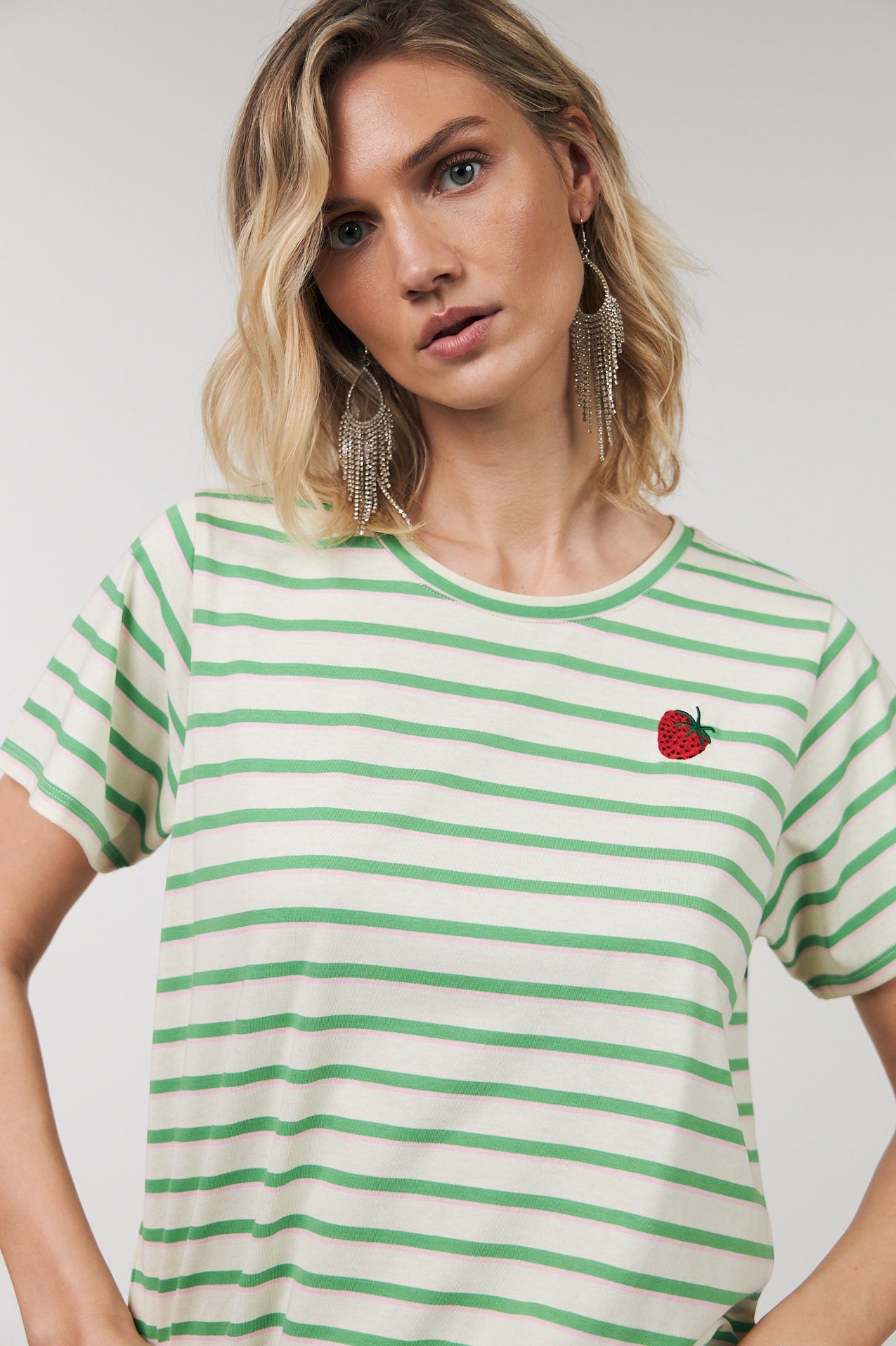 Lollys Laundry Roma Tee SS - Green