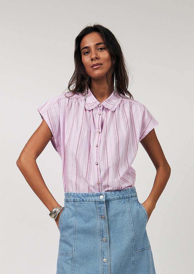 Lollys Laundry Bada Shirt SS - Lilac