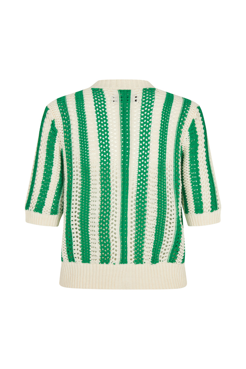 Lollys Laundry Siva Knit Cardigan SS - Green