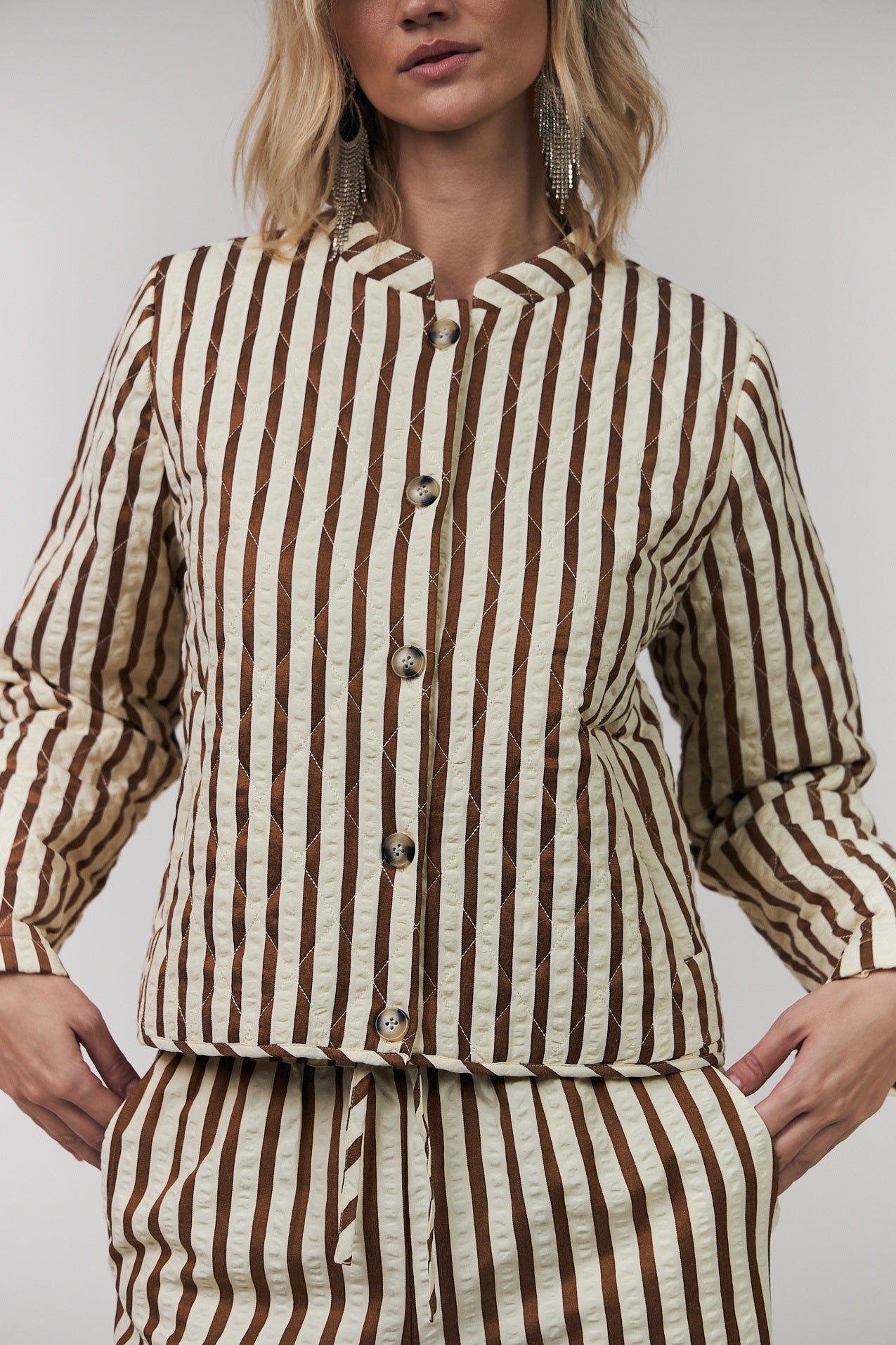 Lollys Laundry Emilia Jacket LS - Dark Mokka