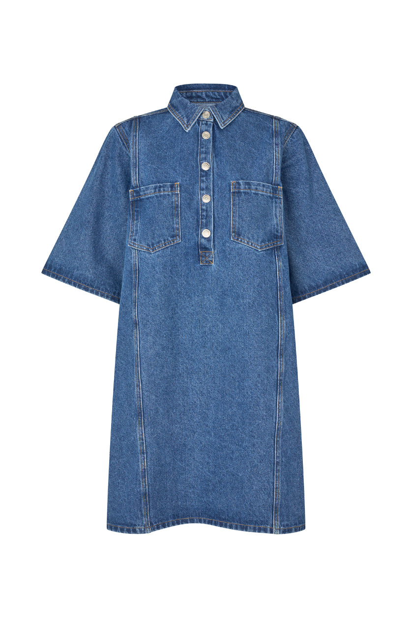 Lollys Laundry Mola Dress SS - Blue