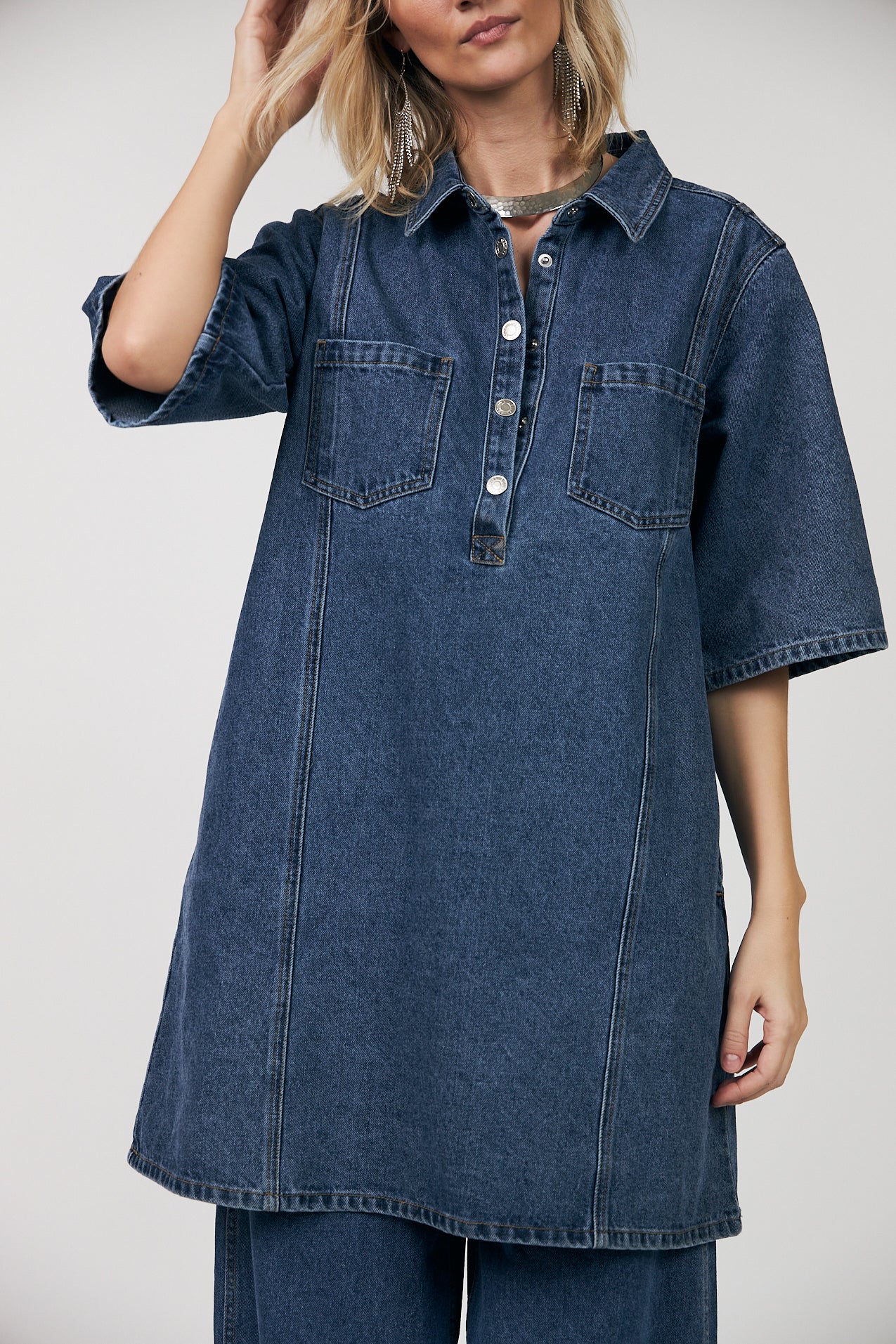 Lollys Laundry Mola Dress SS - Blue