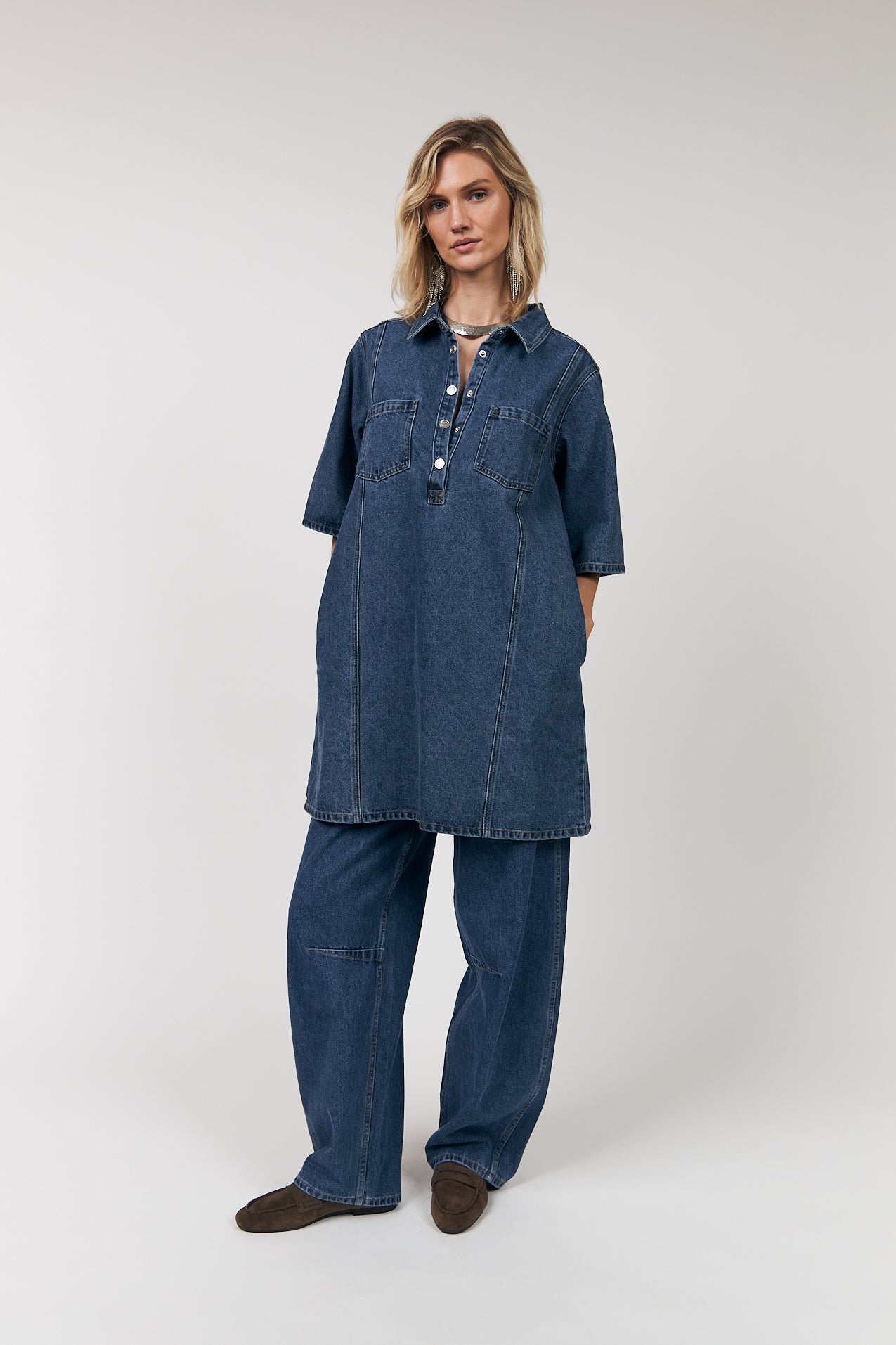 Lollys Laundry Mola Dress SS - Blue