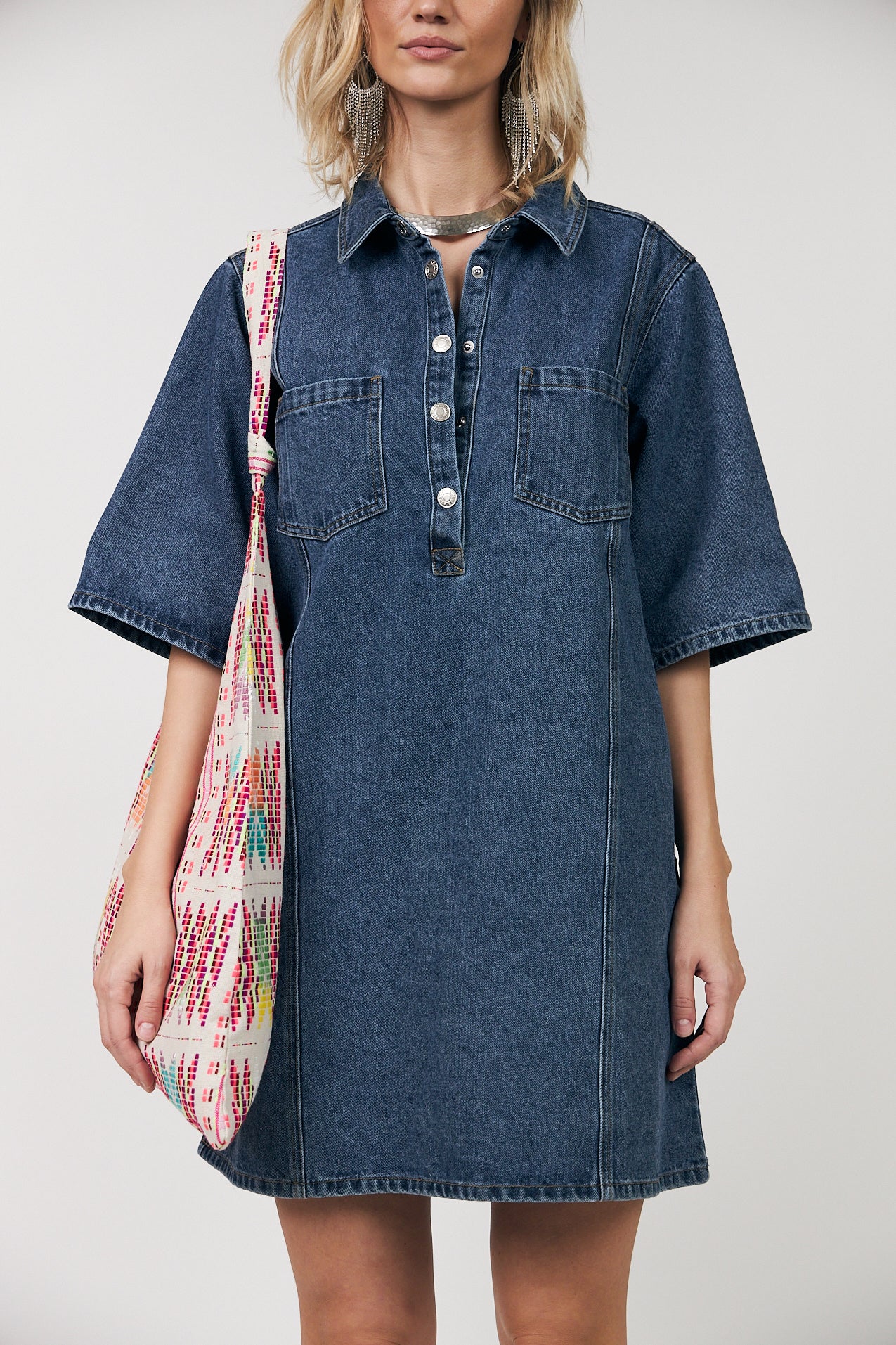 Lollys Laundry Mola Dress SS - Blue