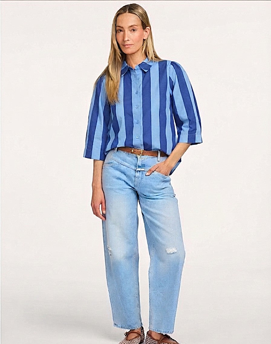 Lollys Laundry Bono Shirt SS - Blue Stripe