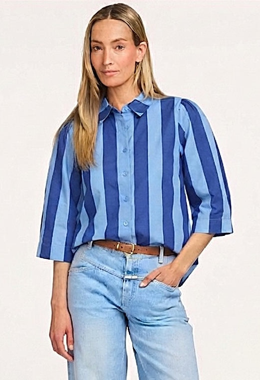 Lollys Laundry Bono Shirt SS - Blue Stripe