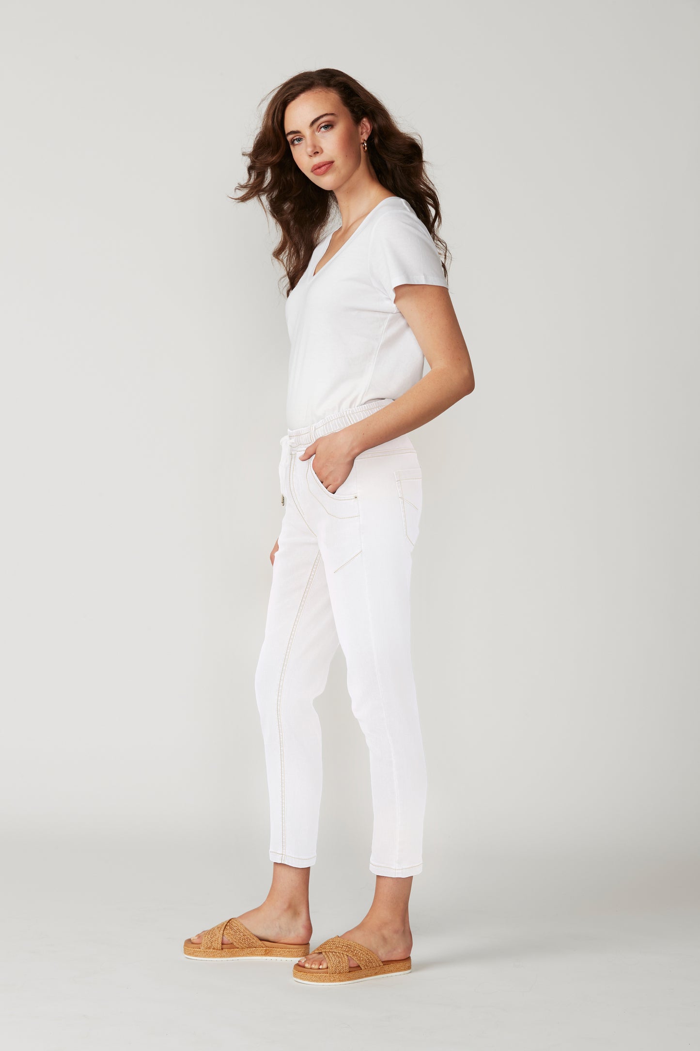 Lania The Label LTL Boyfriend Jean - White No Tape