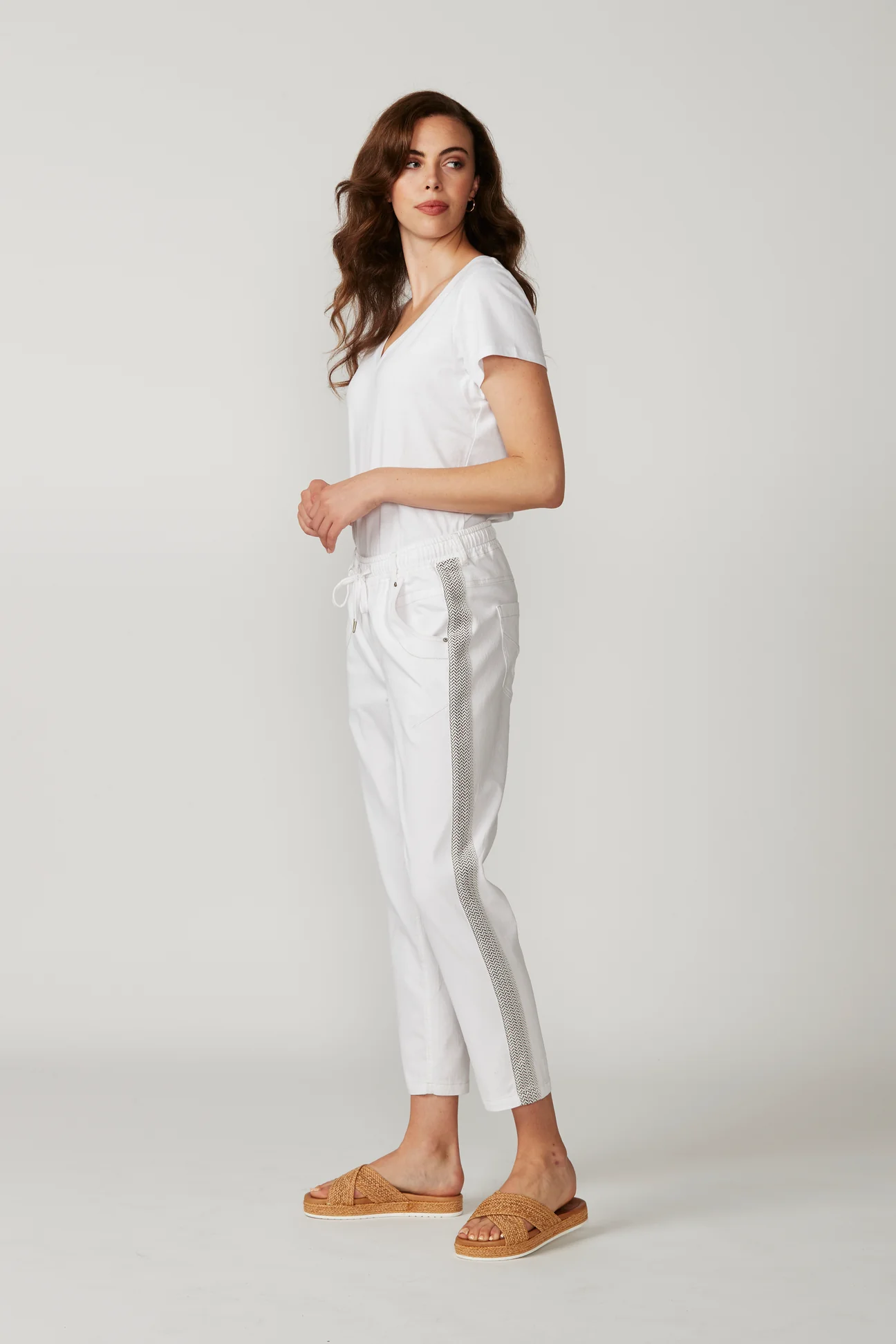 Lania The Label Zane Boyfriend Jean - White