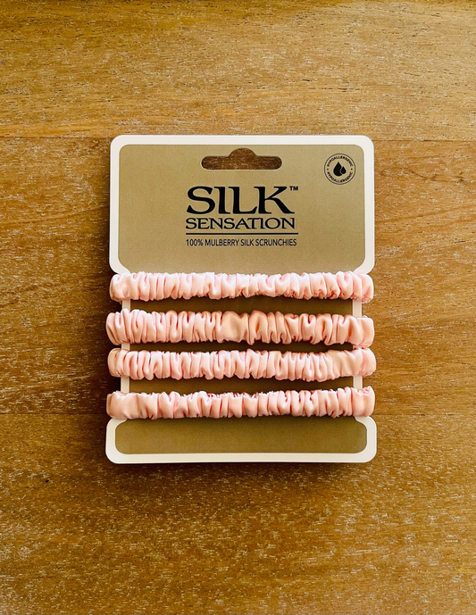 Silk Sensation Silk Scrunchie Small - Pale Pink