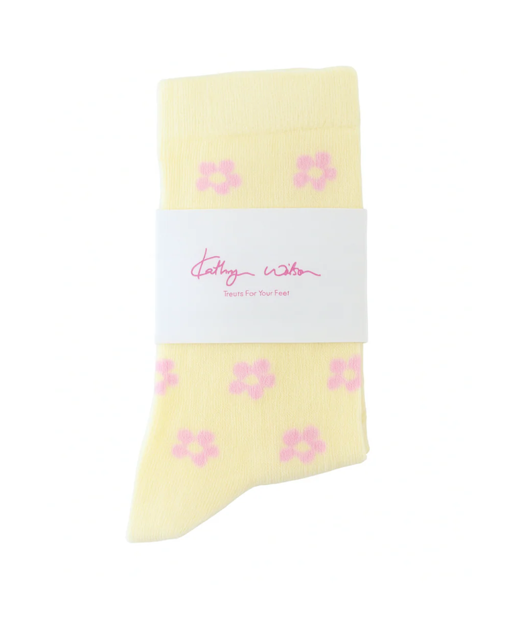 Kathryn Wilson Petal Socks - Yellow/Pink
